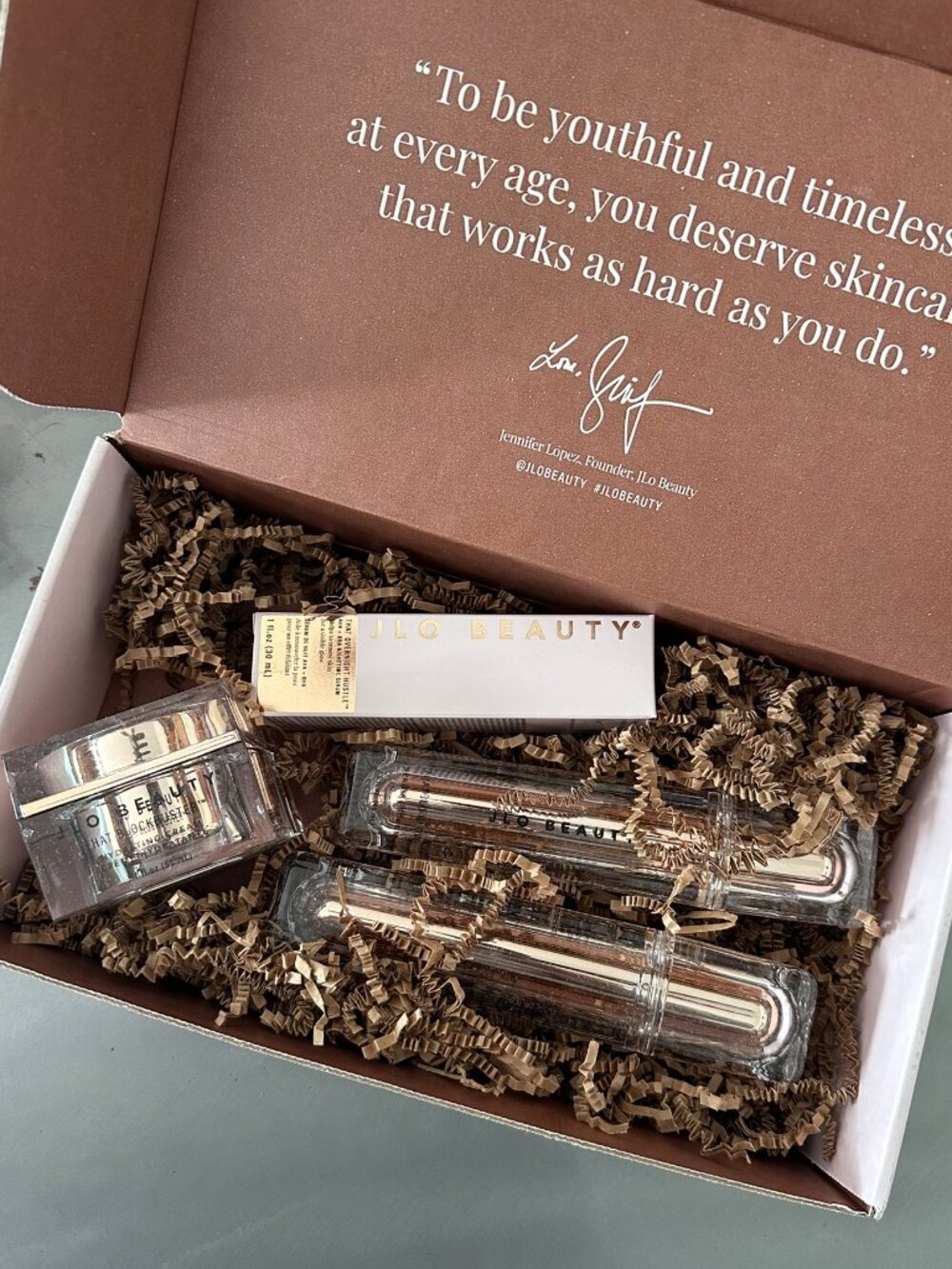 JLo Beauty 4-Piece Full-Size Skincare Set — NEW / Unopened — $275 Value